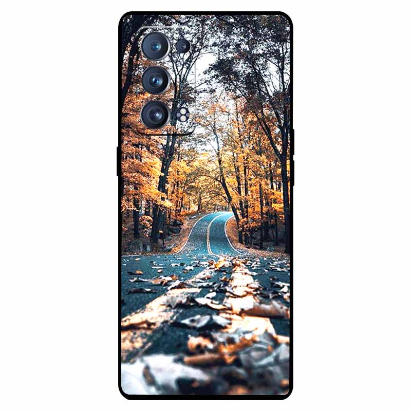 For Oppo Reno 6 Pro 5G Case Snapdragon Shockproof Soft Silicone TPU Back Cover For Oppo Reno 6 Pro CPH2247 Phone Cases Cute Capa