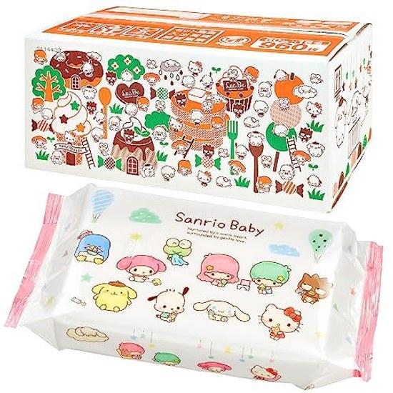 Sanrio Pure Water 99 Hand Wipes Mesh Type 60 Sheets x 16 Packs (960 Sheets) Made Japan