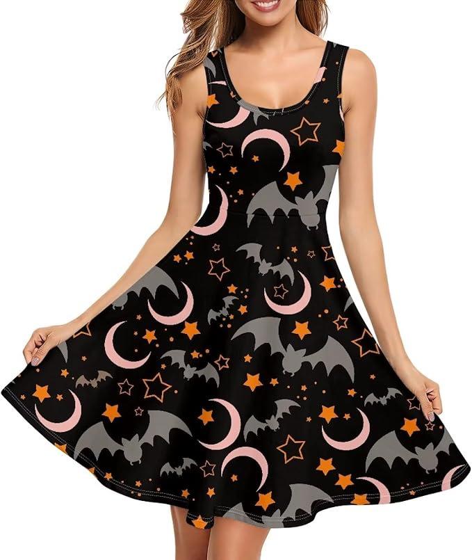 Summer Dress Casual Sleeveless Vest Cotton Skating Vest Short Medium and Long Dress