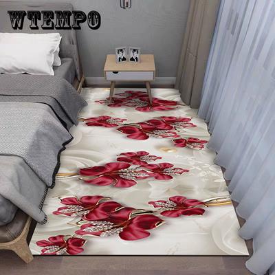 3D-großflächiger Teppich für den gesamten Raum, Schlafzimmer, Nachttisch, Fußpolster, Haushalt, schmutzabweisend, Erkerfenster, Balkonmatte, hochwertige Bodenmatte