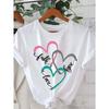 European Size Women'S "Birthday Squad" Graphic Tee - White Casual Crew Neck Short Sleeve T-Shirt with Crown & Heart Design
