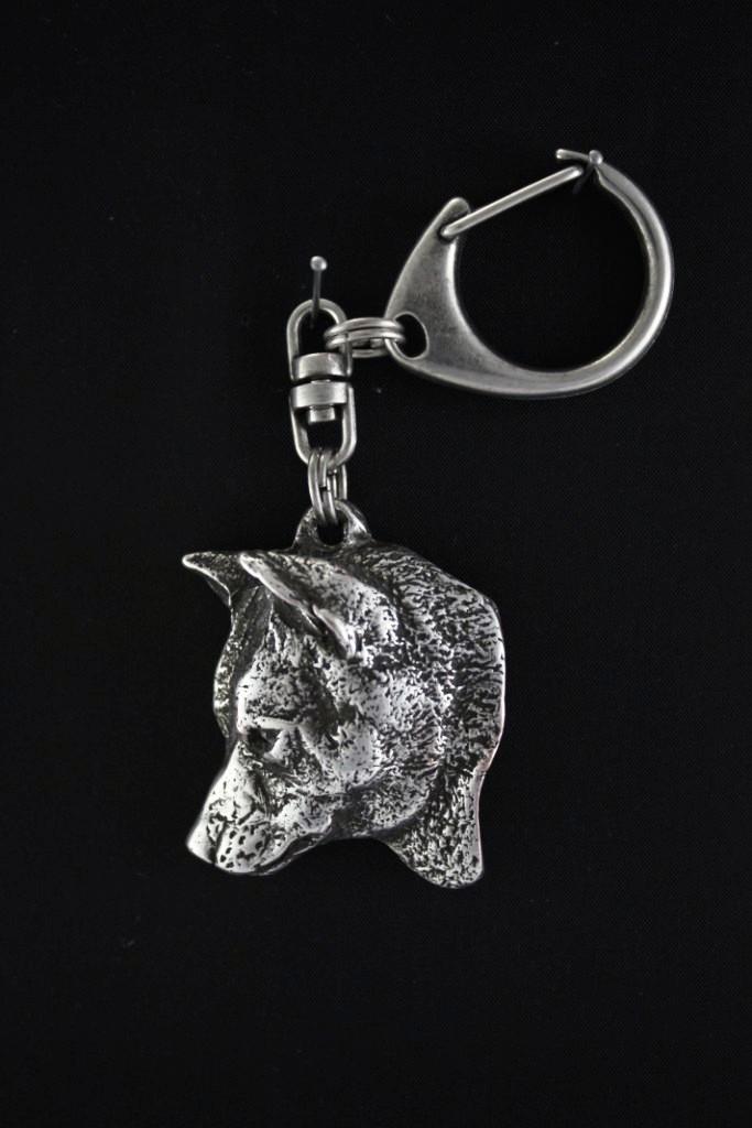 Shiba Inu, Japanese Small Size Dog – Silver-plated key ring with a dog in a gift box, handbag decoration | Art-Dog