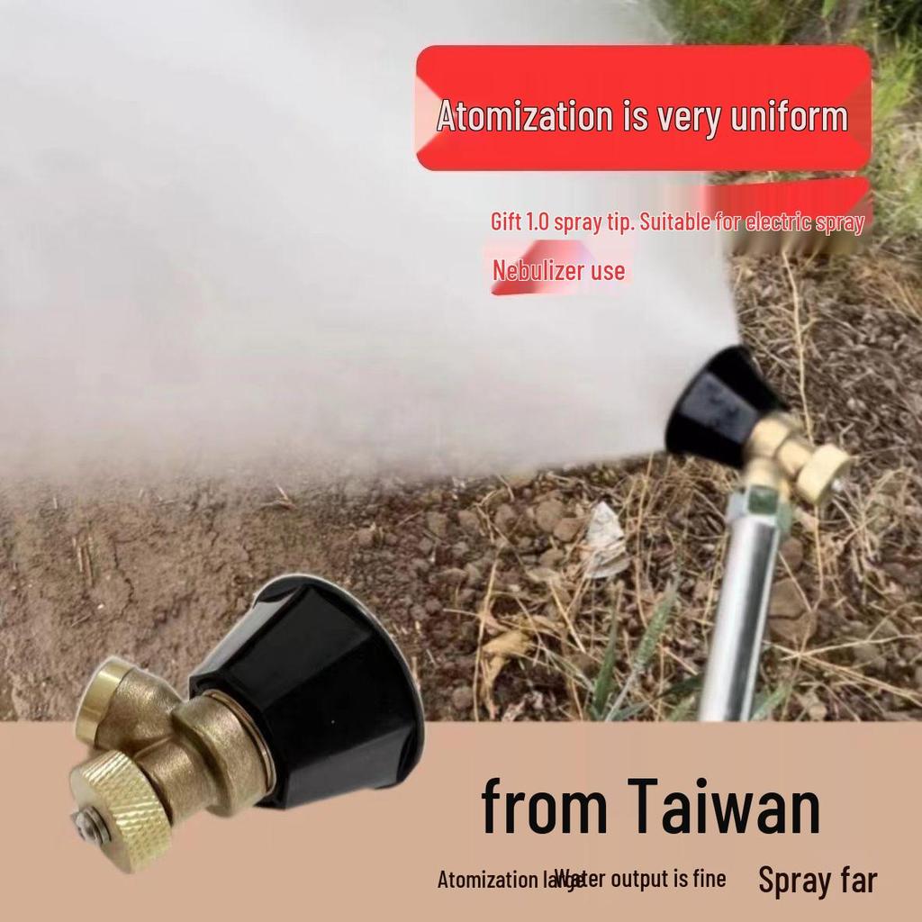 High-Pressure Adjustable Copper Nozzle for Windproof Agricultural Spraying