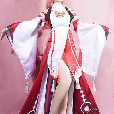 Yae Miko Cosplay Costume  Uniform Wig Cosplay Anime Chinese Style Halloween Costumes for Women Game