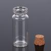Transparent Glass Sealed Decoration Vial Cork Stopper Lid Storage Subpackage Bottle Multi Purpose Small Capacity Reagent Bottles