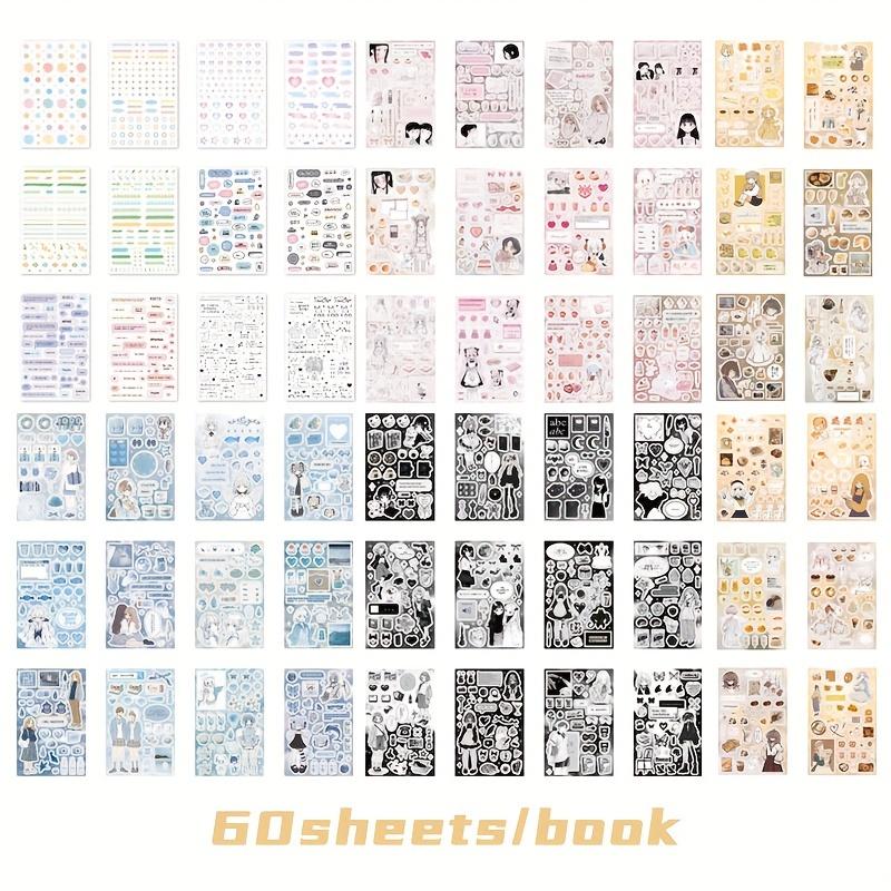 

60Sheets/book Spring and Wishes Series Sticker Book DIY Handbook Scrapbook Photo Frame Envelope Decoration Stickers
