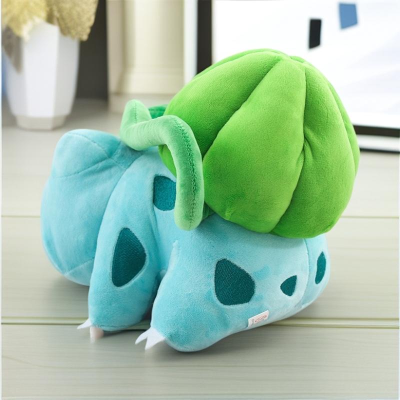 New 30cm Bulbasaur Plush Toy Stuffed Anime Bulbasaur Soft Doll Stuffed Animal Sleeping Pillow Birthday Gift for Kids Boy