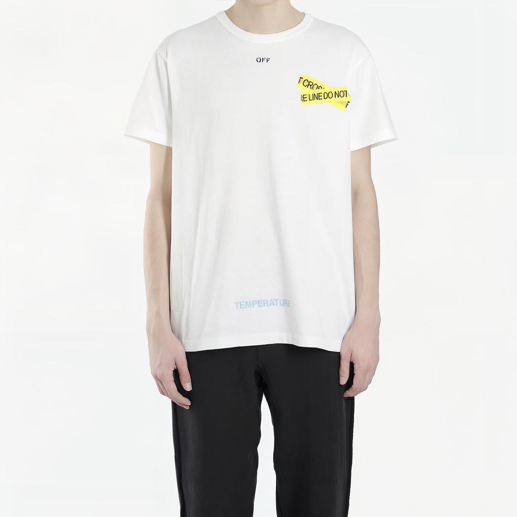 OFF WHITE T Shirts Mens Crew Neck Moderate OMAA002S181850060160