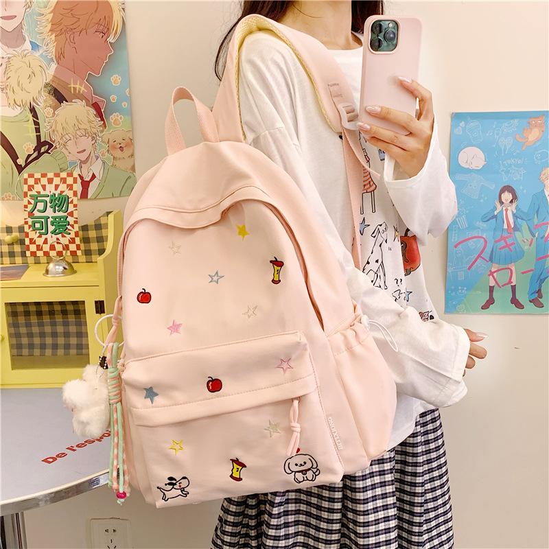 Schoolbag New Small, Fresh and Large-capacity Backpack for Junior High School Students Women's Japanese Lightweight and Versatile Schoolbag Going