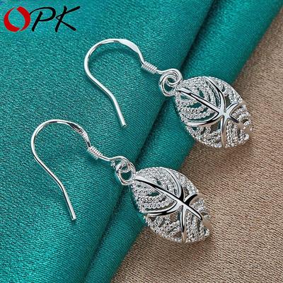 Ohrringe mit Mustern Silberschmuck