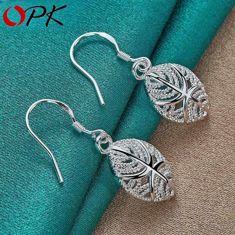 Earrings with Patterns Silver Jewelry