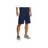 Under Armour Solid Logo Sports Shorts Men Bottoms Academy-Blue 1361511-408