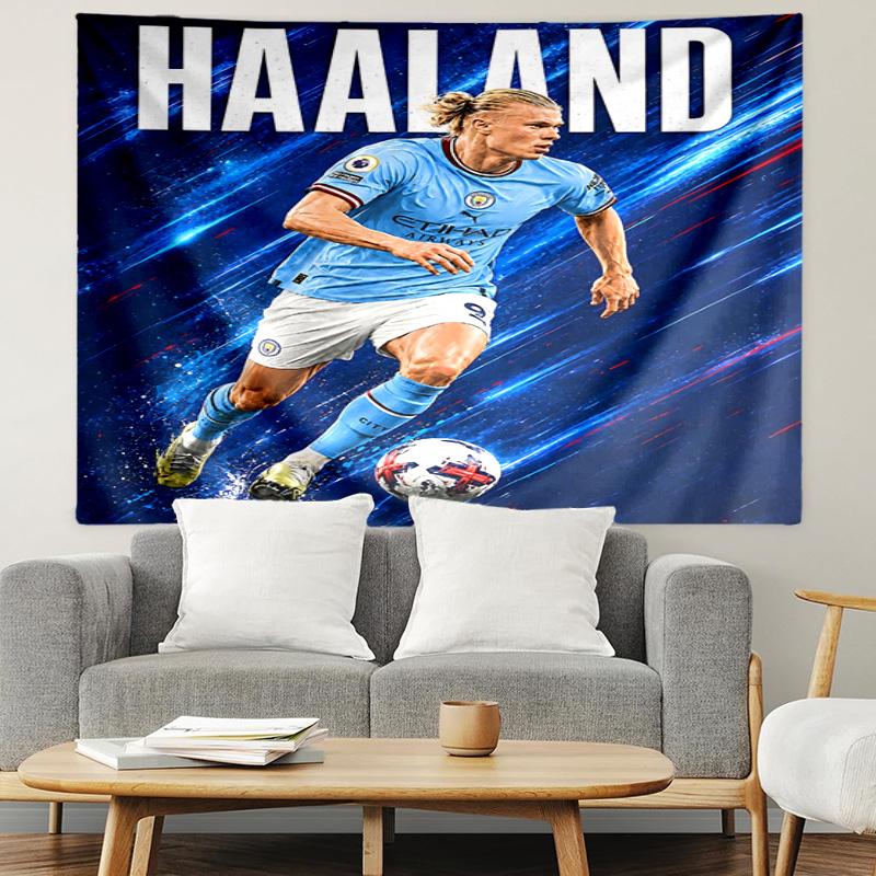 Haaland Tapestry, Wall Hanging Tapestry, Pattern Tapestry for Dorm Bedroom Living Room Wall Art Photography Backdrop