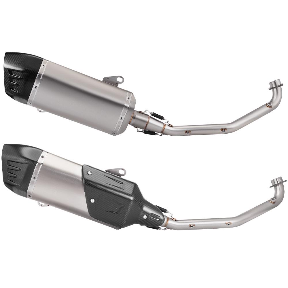 Motorcycle Scooter Boat VS400 S400 Stainless Steel Exhaust Pipe Set
