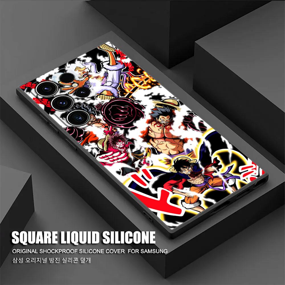 One Luffy Pieces Yamato Cartoon Phone Case For Samsung Galaxy S25 S24 S23 S20 S21 FE S26 S22 Ultra 5G S26 Plus S25FE Soft Cover