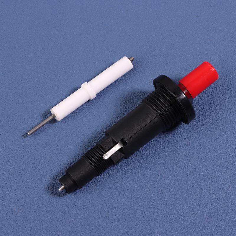 1Set Push Button Piezo Ignitor With Cable Spark Ignition Kit Pressing Sparking For Oven Stove Bbq Camping Hiking Kitchen Lighter