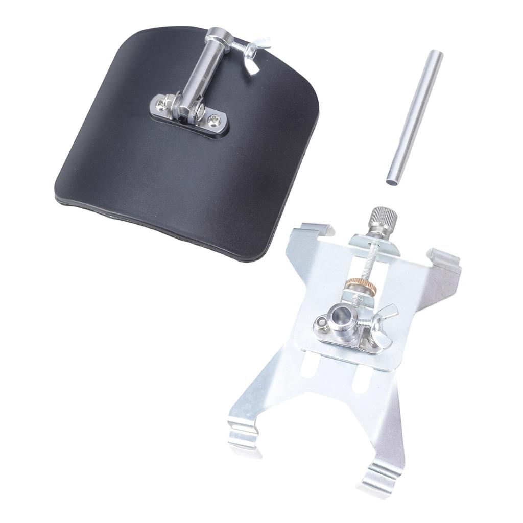 Professional Anti Vibration Guitar Support Silver Adjustable Clamp Black Nonslip Base Present for Classical Player