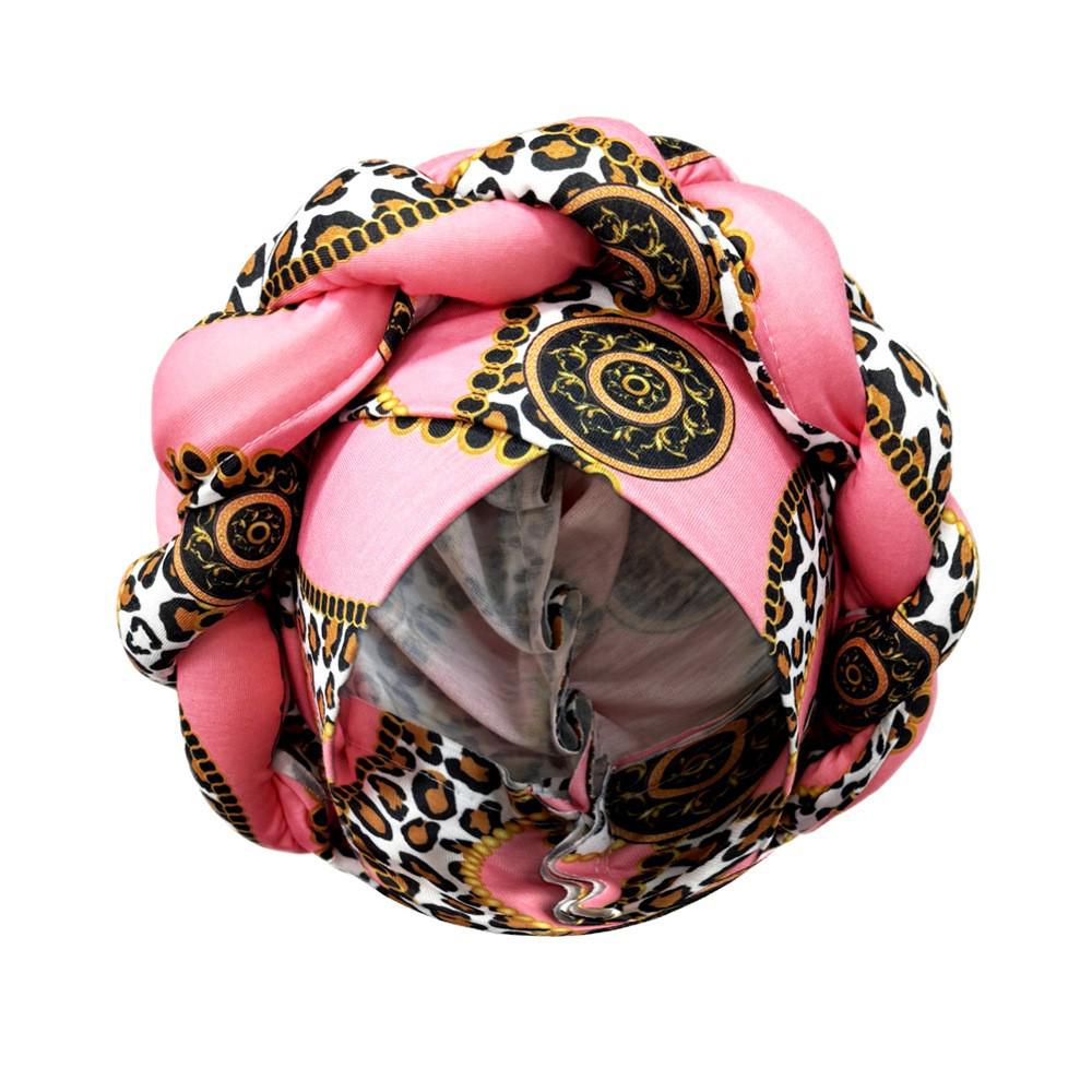 Ethnic Style Headscarf Hat with Big Braids – Popular European/American Head Wrap