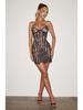 2026 Spring/Summer Women's Lace Bandeau Striped High-Waisted Slimming Dress