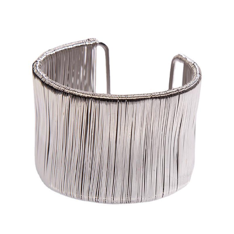 Trendy Retro Wide Bracelets for Women: European & American Fashion, Versatile Statement Accessories