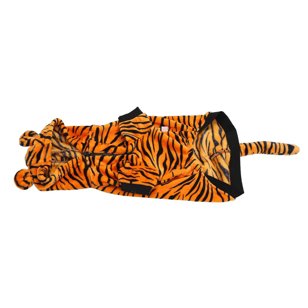 Pet Warm Clothes Cute Tiger Stripes Prevents Hair Loss Dog Winter Clothing for Medium and Large Dogs