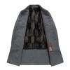 Winter New Men's Fattened Plus Size Medium and Long Lapel with Fleece Can Remove The Liner Woolen Coat