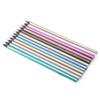 12 Colors Metallic Pencils NOn Toxic Black Wood Colored Pencils Set for Coloring Books