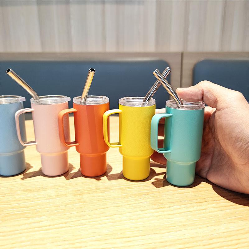 Stainless Steel 2oz Mini Travel Mug With Sip Lid For Car And Office Use