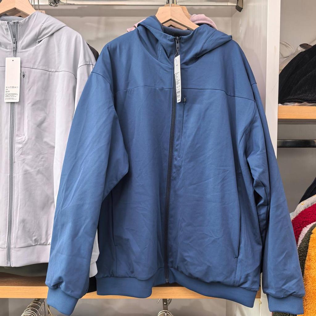 Men's Windproof Fleece Zipper Hooded Cardigan Jacket, Long Sleeve, Autumn/Winter Style 481182.