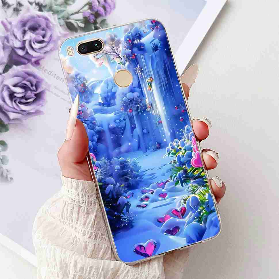 For Xiaomi Mi A1 MDG2 MDI2 Case Fashion Painting TPU Soft Silicone Cover For Xiaomi Mi A1 Mi 5X 5.5" Colorful Flower Phone Shell