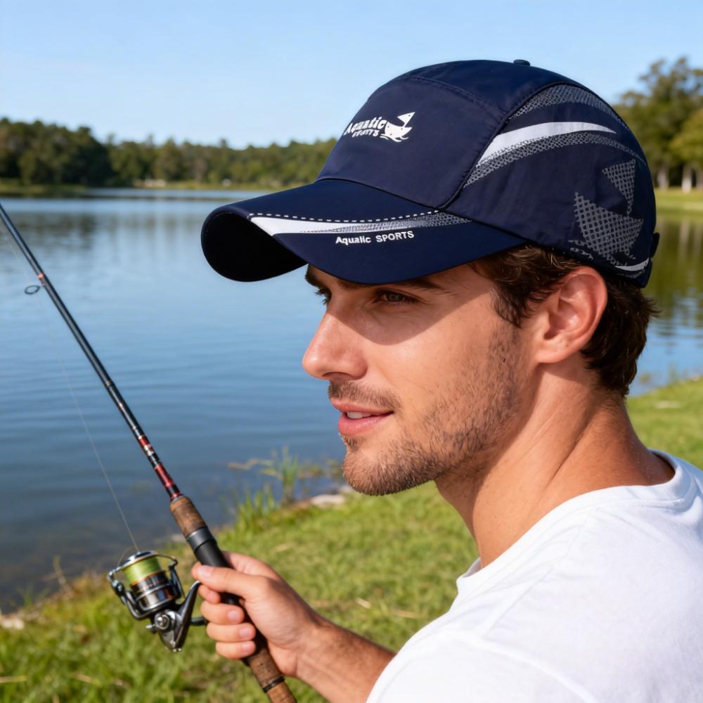 Outdoor Quick-drying and Breathable Fishing Hat Summer Peaked Cap for Men and Women Outdoor Sports Sun Protection Baseball Cap