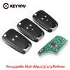 KEYYOU Car Alarm Remote Key Fit For Chevrolet Malibu Cruze Aveo Spark Sail 2/3/4 Buttons 433MHz Door Lock ID46 Chip