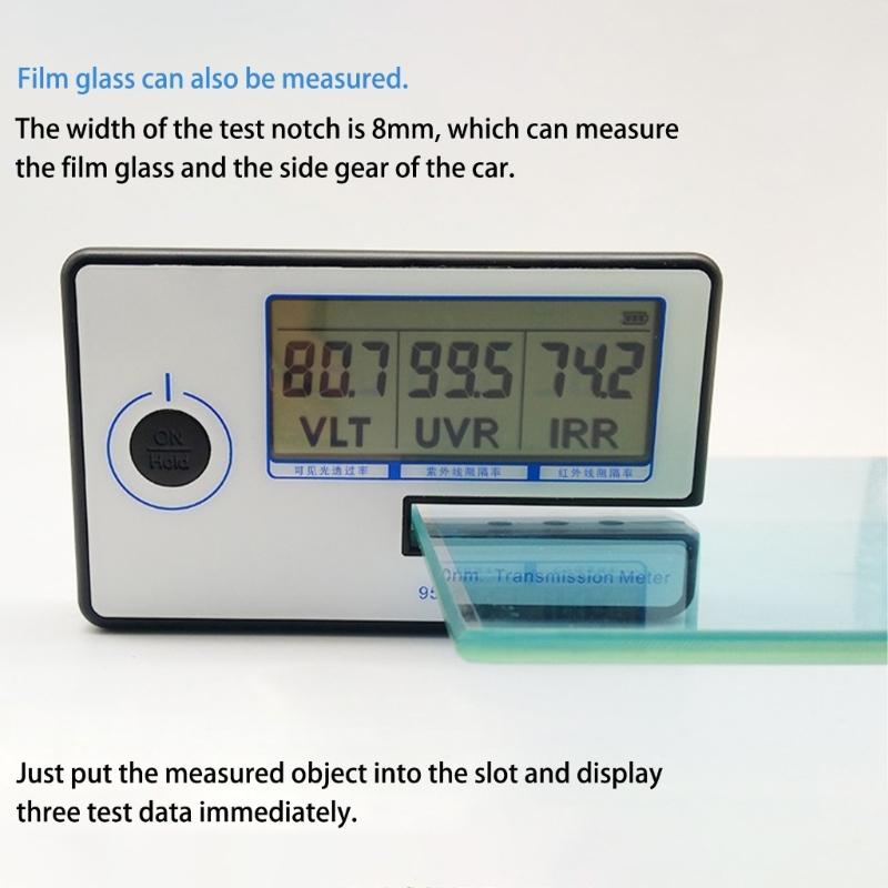 Portable Car Window Tint Meter with 950nm Detection Film Testing Device for Accurate Heat Insulation Analysis