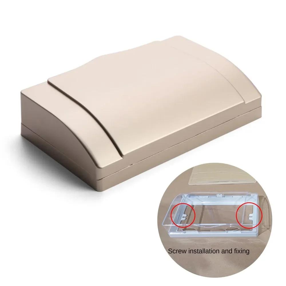 Plastic Switch Protection Box Double Sockets Waterproof Electric Plug Cover Transparent 86 type Socket Splash Box