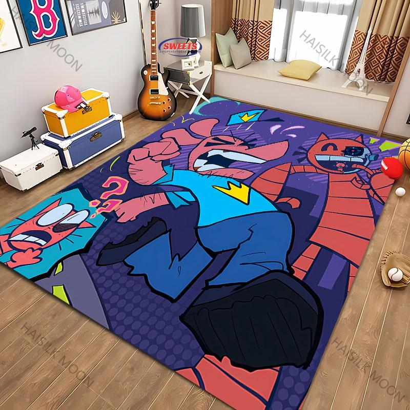 Cartoon D0g M-man Movie Theme Printed Carpet New Release! Rug for Living Room Bedroom,Office Areas,Durable Machine Washable Mat