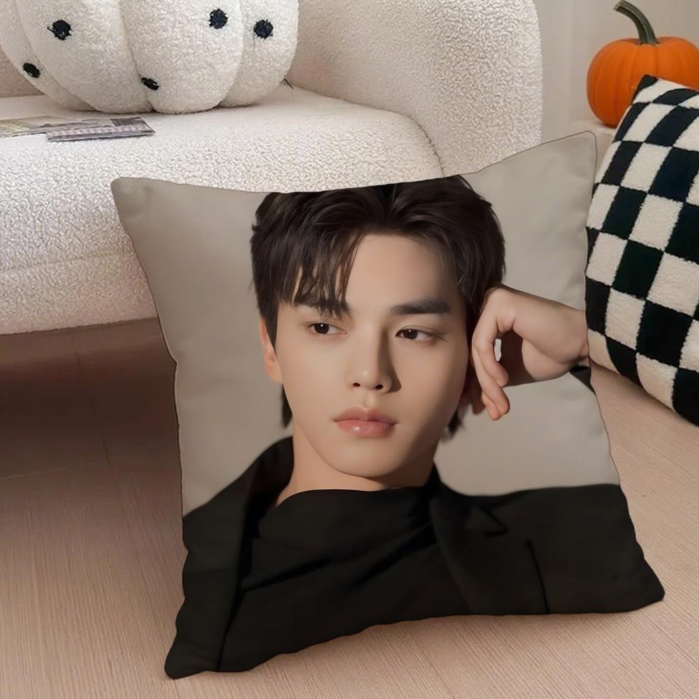 Handsome Charming Korean Actor SSong Kang Cushion Cover Throw Pillow Cover Hidden Button Durable Polyester Chair Cushion