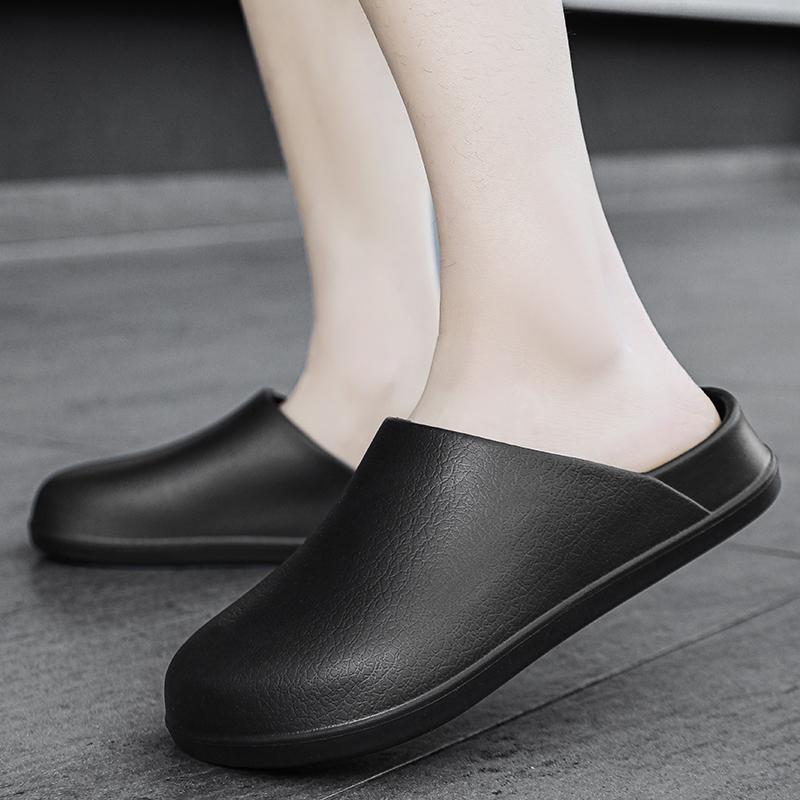 Men Design Sandals Summer Outdoor Half  Shoes Soft Slippers Light Beach Shoes Non Slip Men Cloud Sandal