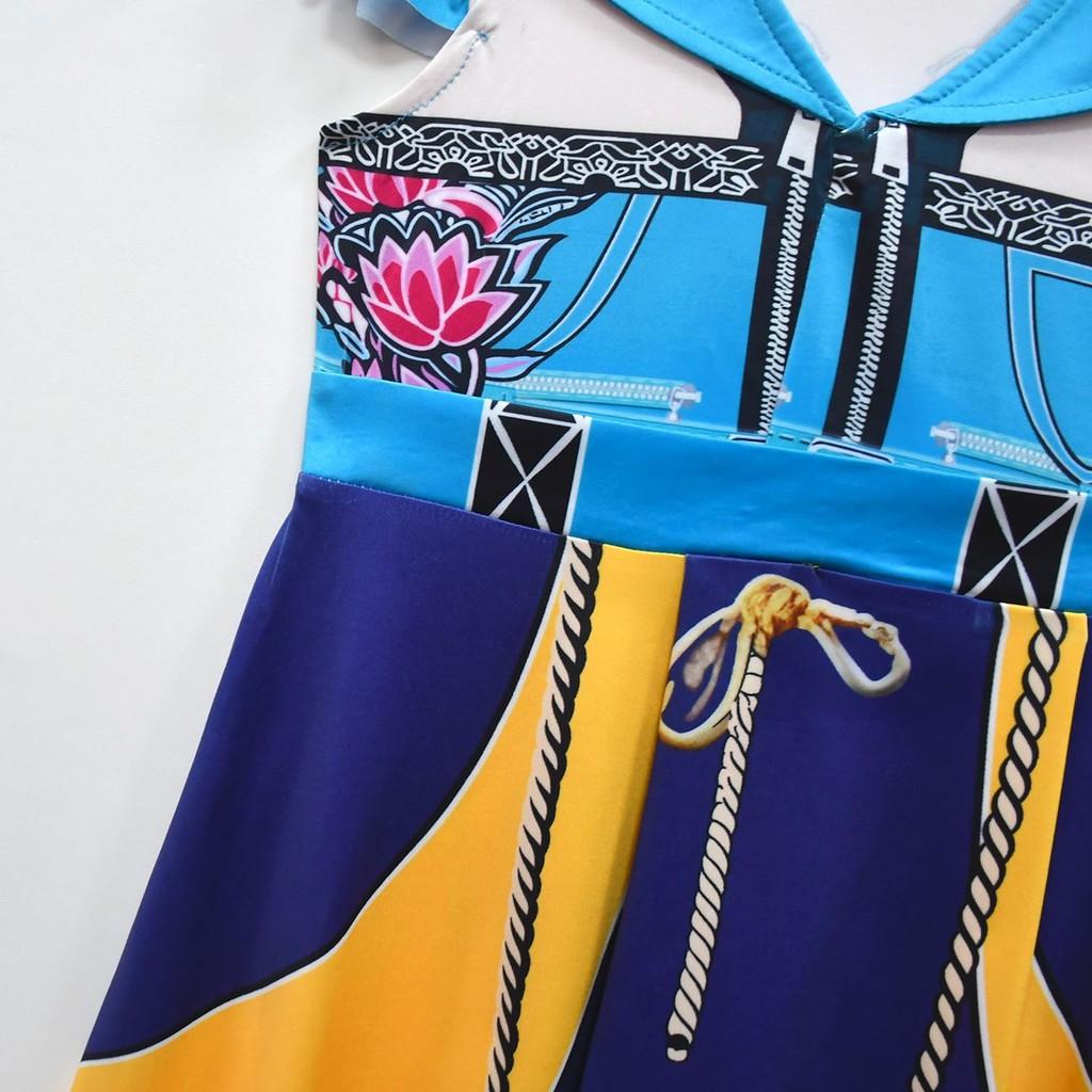 Kids Girls Anime Cartoon POP Singer Super Star Rumi Mira Zoey Printed Pleat Ruffle Dress Bag Set Halloween Cosplay Costumes
