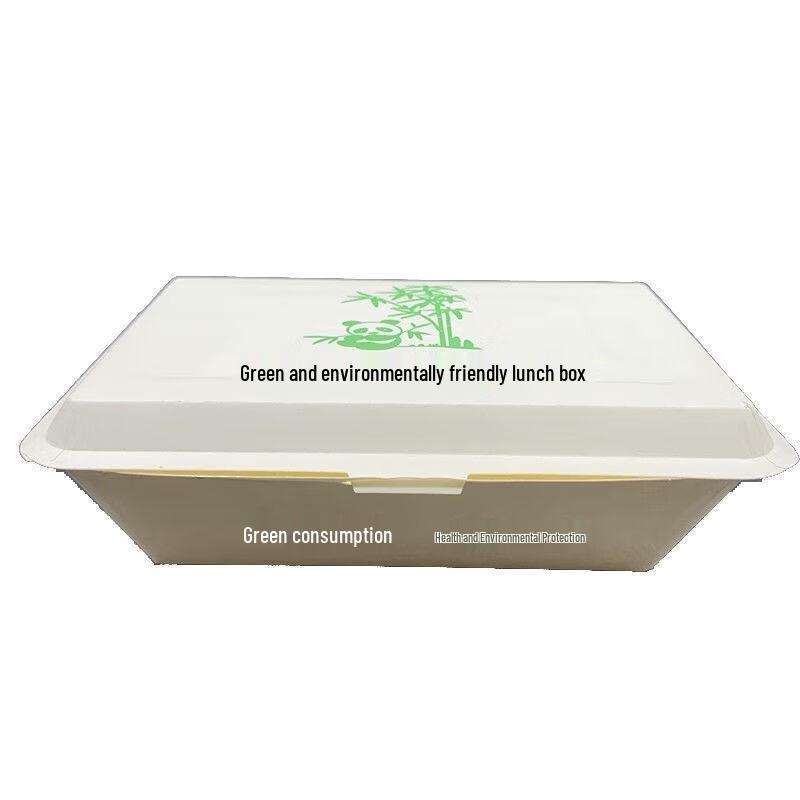 Disposable Rectangular Paper Meal Boxes with Lids