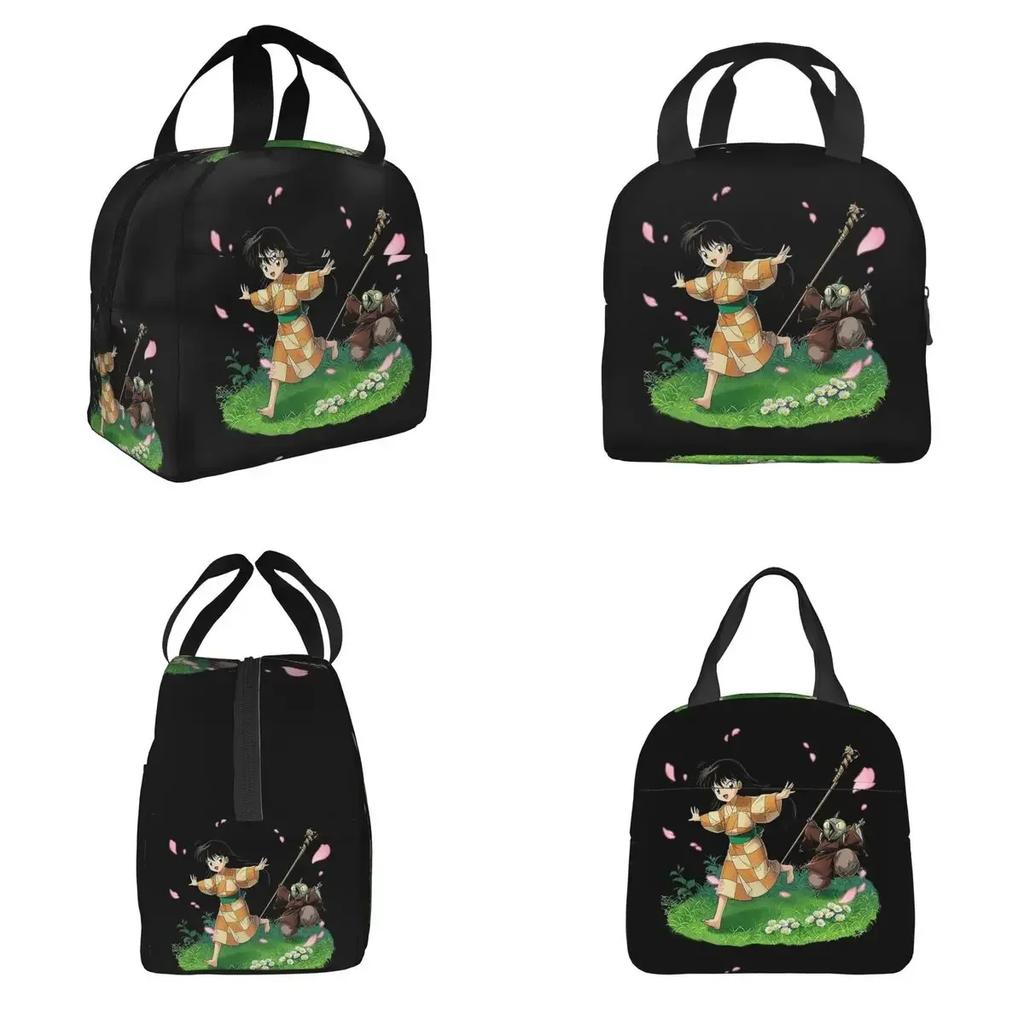 Dog Demon Retro Chibi Manga Inuyasha Insulated Lunch Bag for Women Children Portable Food Boxes Thermal Lunch Box Tote
