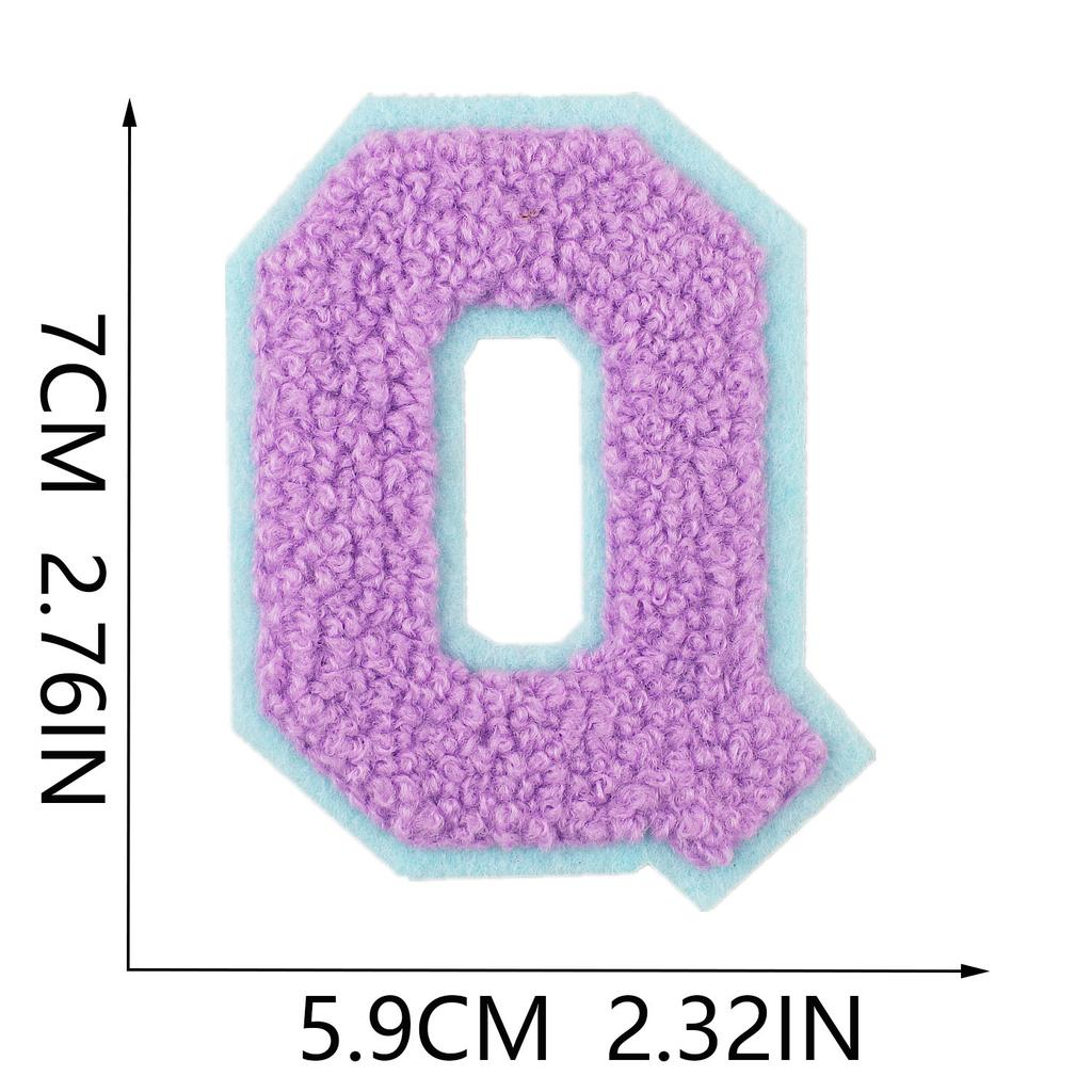 Mixed Color 7Cm Towel Embroidery English Letters Cloth Sticker Clothing Accessories Letter Sticker Computer Embroidery Chapter Boy Ironing Letters