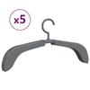 Extendable Hangers - VIDAXL - Set of 5 - Grey - Plastic - Contemporary Design