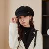 Autumn and Winter Solid Color Wool Retro Warm Beret Korean Women's Versatile Thickened Elegant Wool Hat