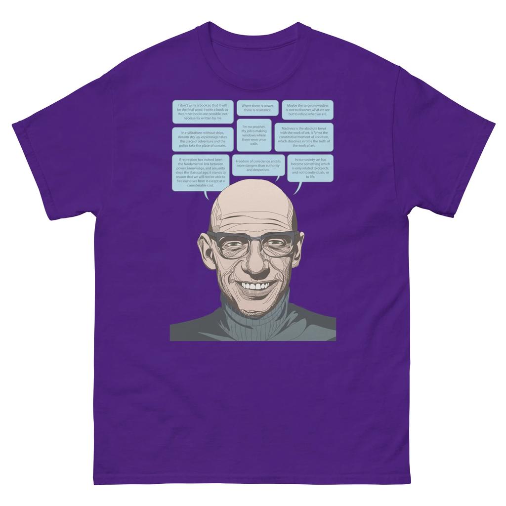 Michel Foucault T Shirt Mens Kids Womens