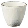 Marui Seito Shigaraki Ware Hechimon Teacup, 240ml Capacity, Comb-Like Powder-Brown Finish, White, MR-3-4489