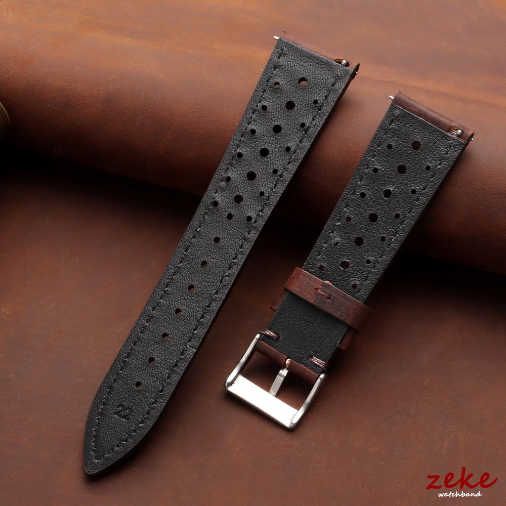 Quick Release Vintage Genuine Leather Watch Band 18mm 19mm 20mm 22mm 24mm Crazy Horse Men Women Strap Breathable Watch Bracelet