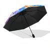 1PC Floral Pattern Automatic Open/close Umbrella with 8-Rib Structure for Women/Men, All-Season Use - Travel Essential, Stylish Accessory, Highquality