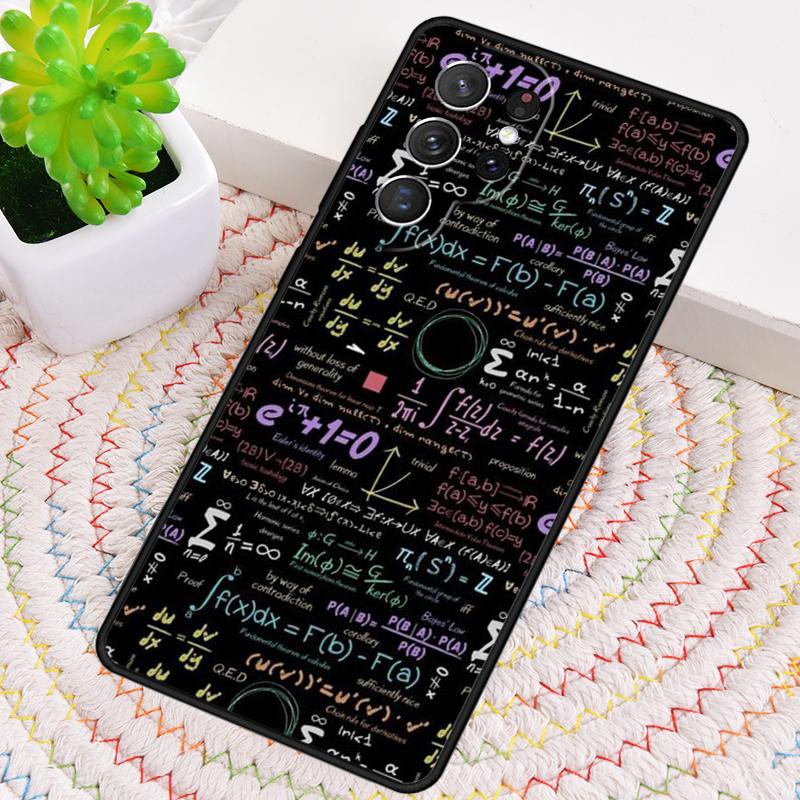 Physics Science Maths Formula Phone Case For Samsung Galaxy note 10 pro S26 S25 S24 S23 S22 Ultra Plus S21S20 Shockproof Cover