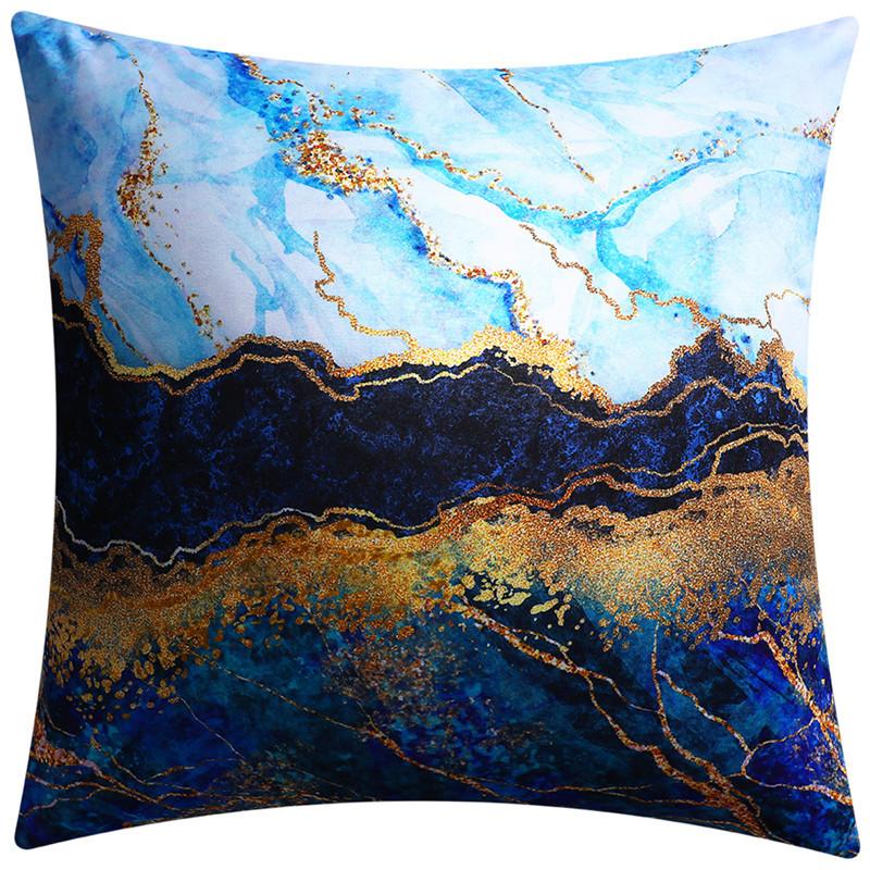45X45cm Abstract Fluid Art Ink Design Sofa Cushion Cover Modern Living Room Decor Pillowcase