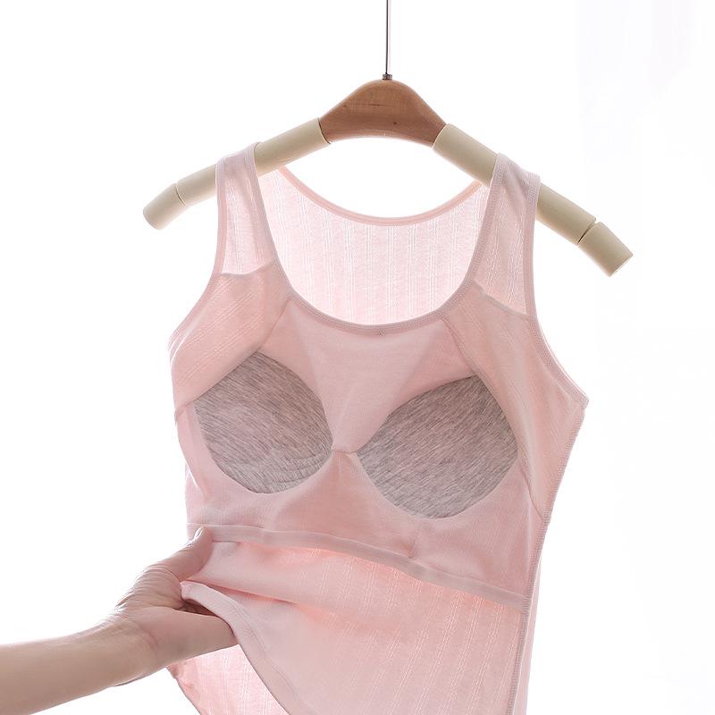 Lightweight Seamless Girls' Long Camisole Vest - Simple Solid Color for Developmental Period